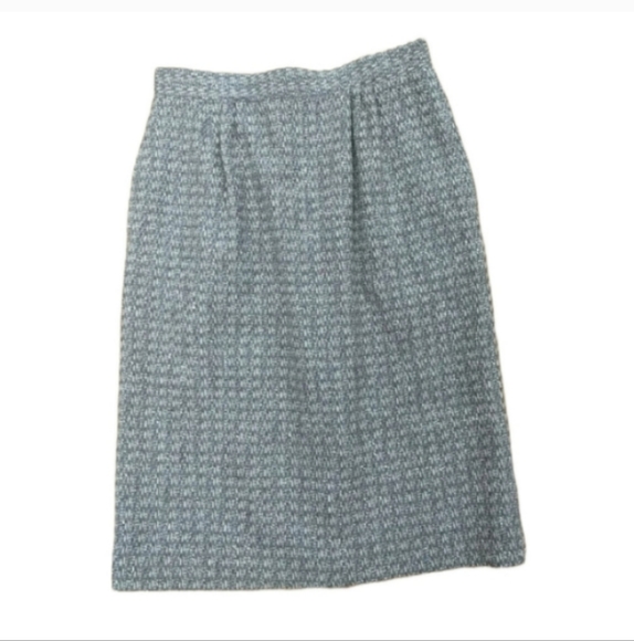 Vintage The Villager grey wool pencil skirt small - Picture 1 of 6